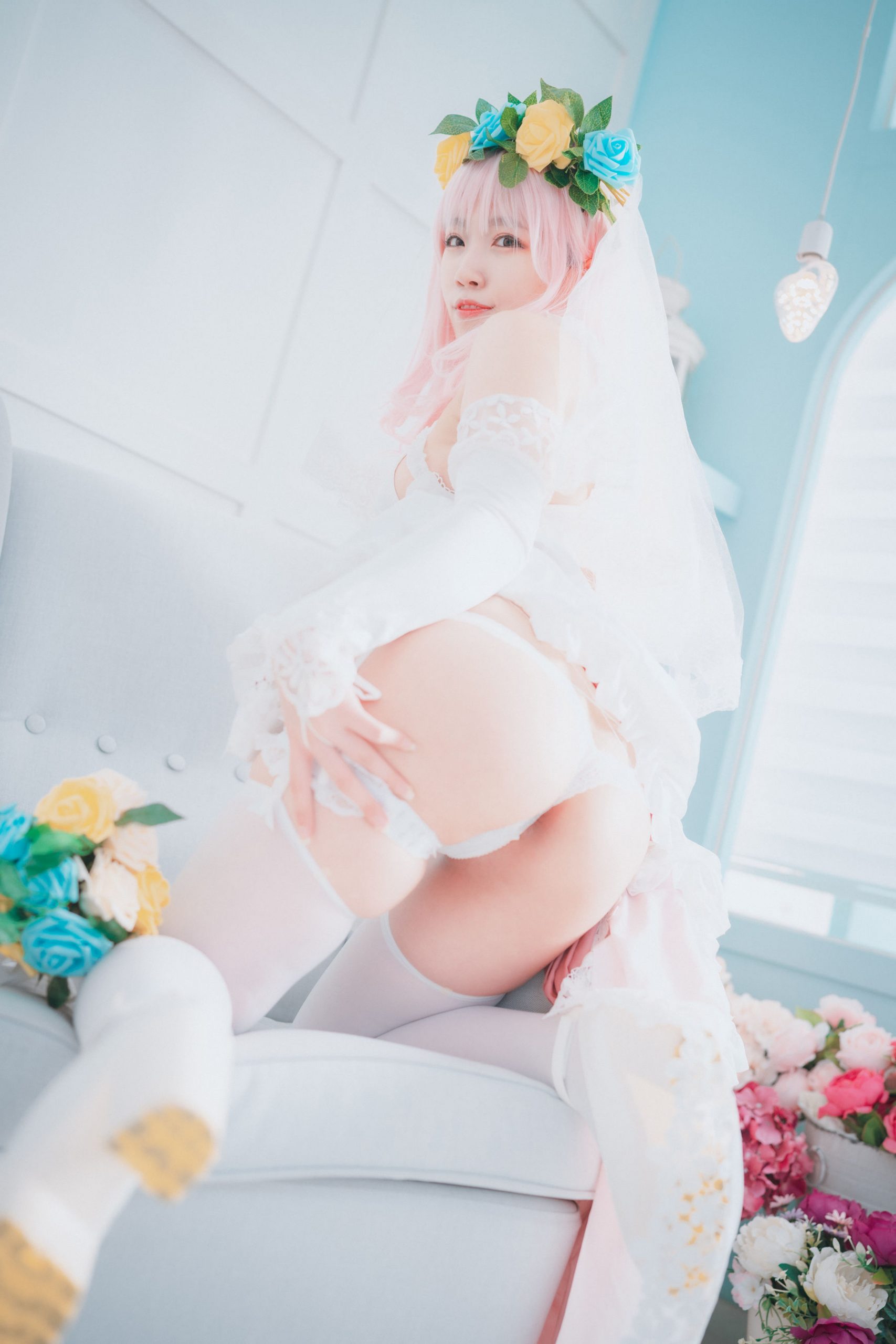 [DJAWA] Myaron – Super Sonico White Wedding [25P]